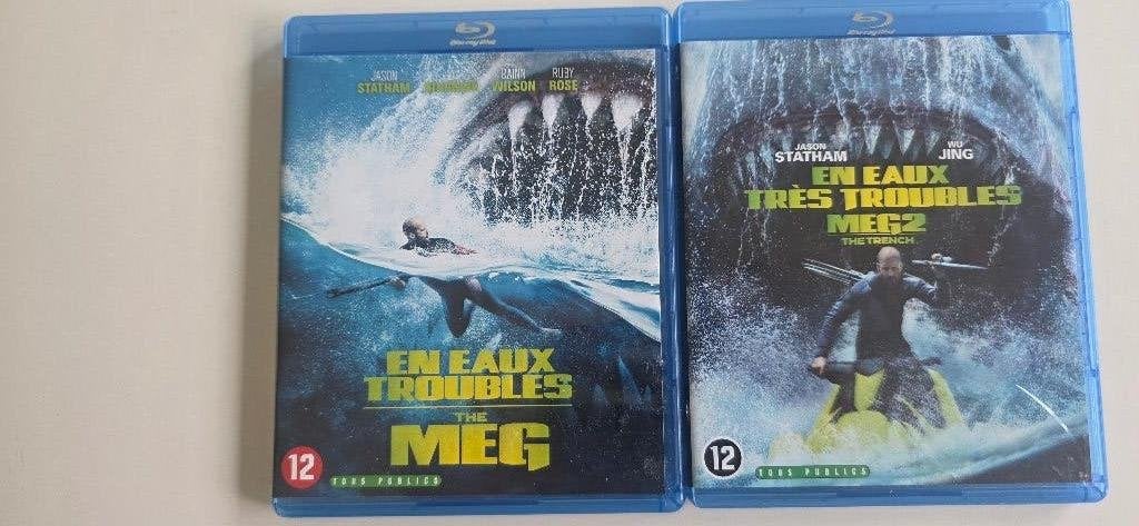 BR - The Meg 1+2, Cd's en Dvd's, Nederlands, Actie, Ophalen of Verzenden, Zo goed als nieuw