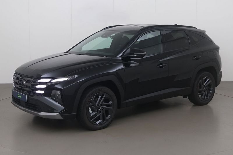Hyundai Tucson HEV 1.6 t-gdi Black Edition 231 AT 180 AT, Auto's, Automaat, Gebruikt, 4 cilinders, Parkeersensor