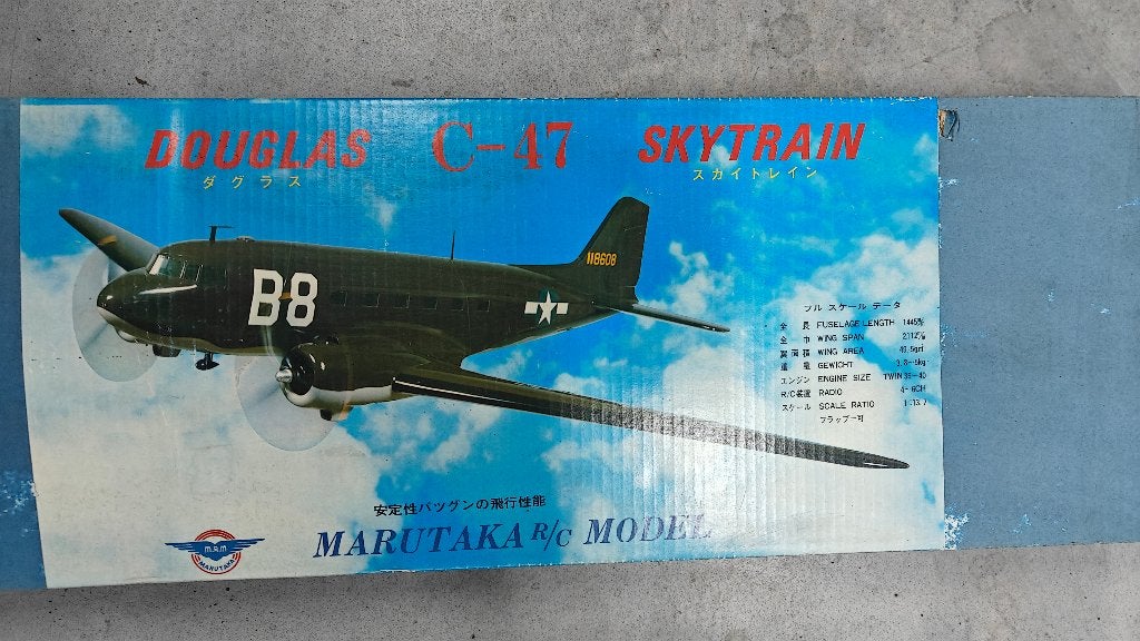 Douglas DC3  C47 Marutaka bouwdoos met OS wankel motoren, Ophalen, Zo goed als nieuw, Benzine
