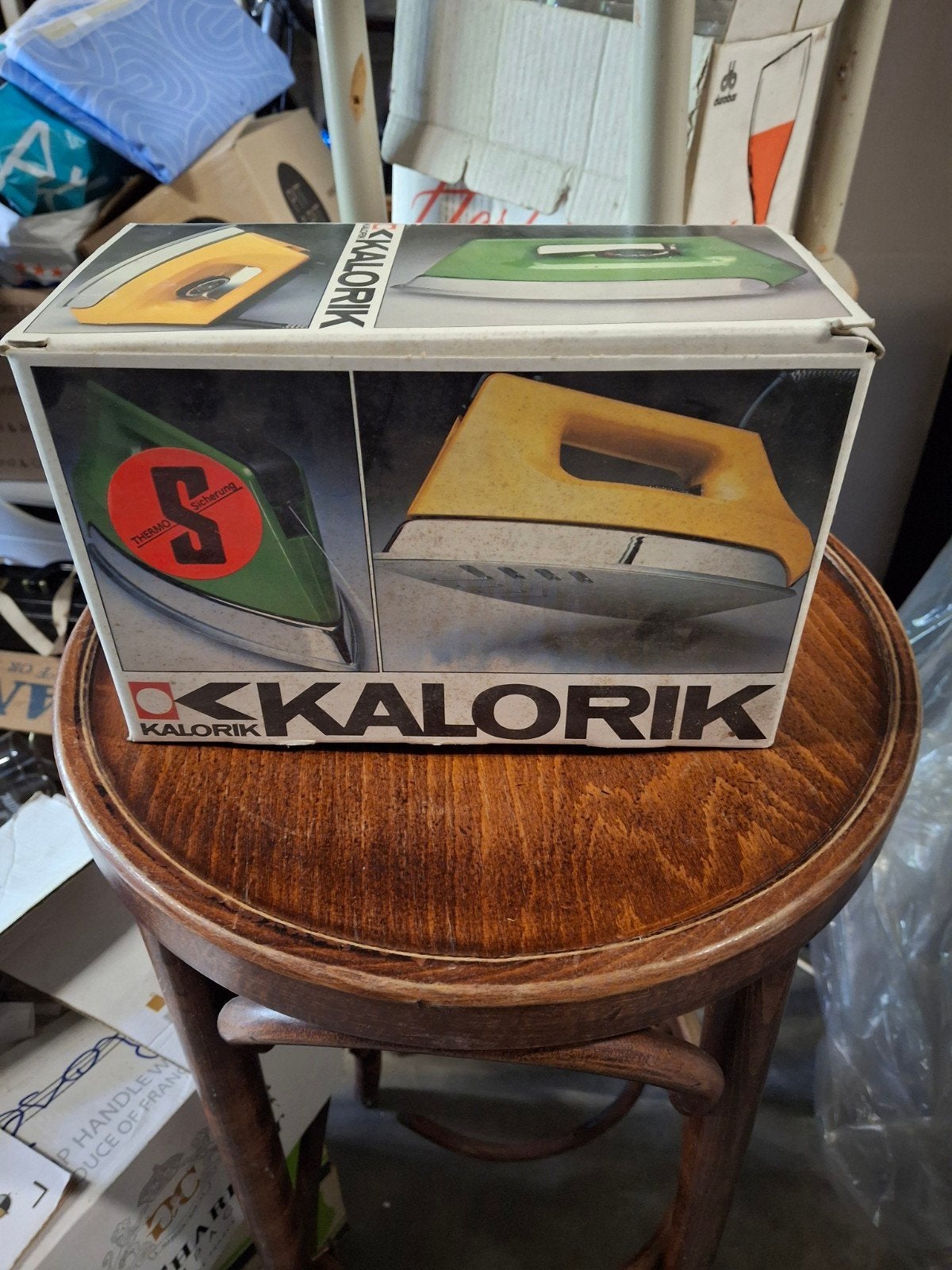 vintage strijkijzer nog ingepakt in de doos nooit, gebruikt, Enlèvement