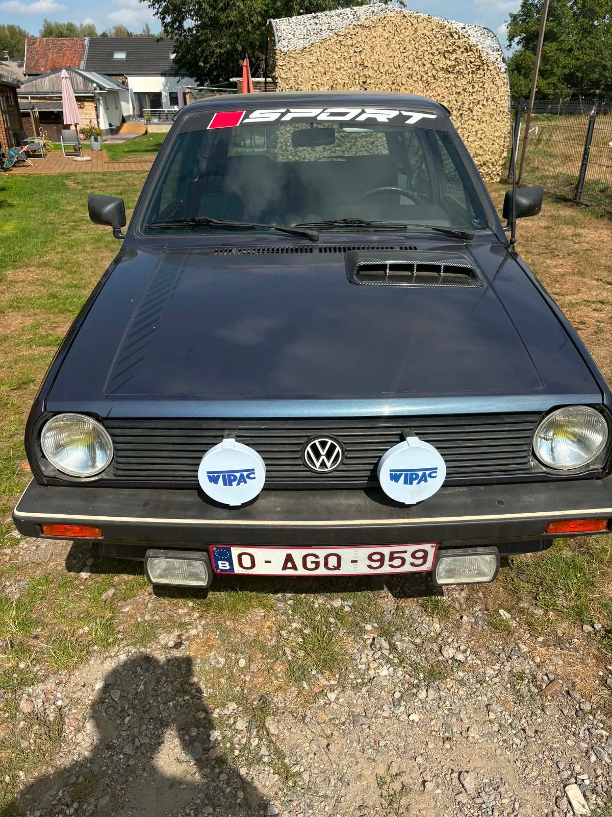 Vw polo, Auto's, Oldtimers, Voorwielaandrijving, Stof, Berline, Grijs