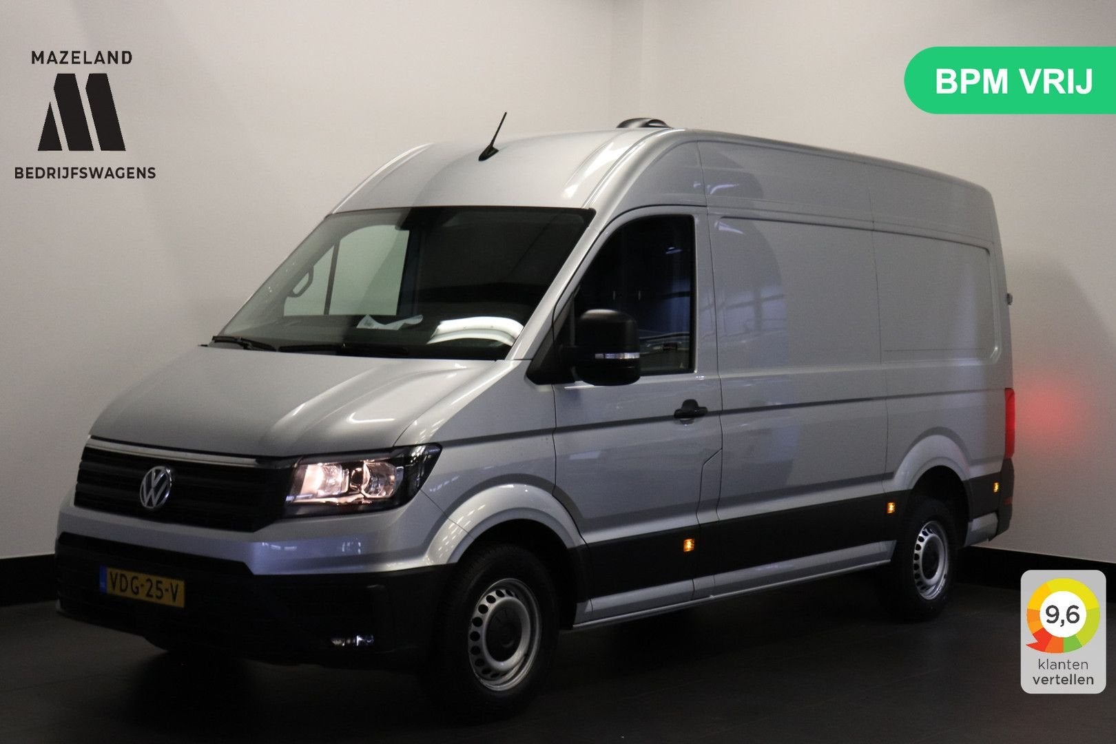 Volkswagen Crafter 2.0 TDI L3H3 EURO 6 - Airco - Cruise - PD, Bedrijf, Zilver of Grijs, Te koop, Parkeersensor