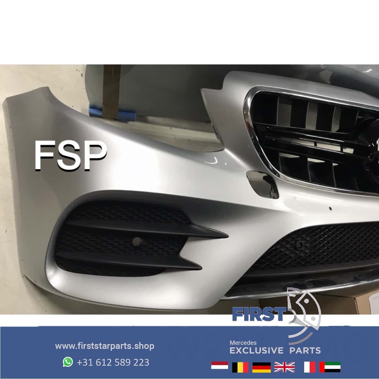 W213 E43 E53 AMG VOORBUMPER Mercedes E Klasse 2016-2021 COMP, Auto-onderdelen, Gebruikt, -, Voor, Ophalen of Verzenden