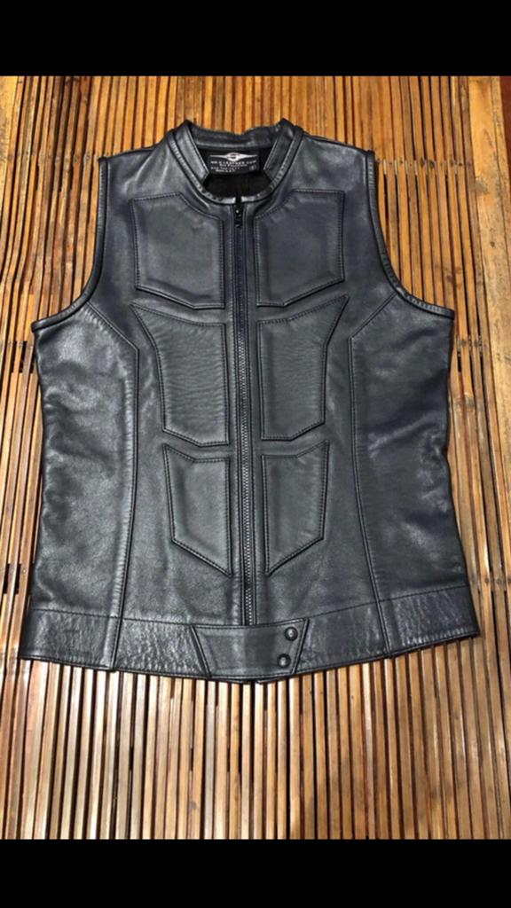 Barvest van echt leer - maat S - set van 6 stuks met effect, Kleding | Dames, Ophalen of Verzenden, Nieuw, Maat 36 (S), Zwart