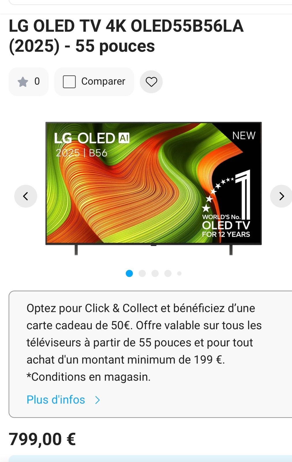 TV Samsung OLED55B56LA 55 Pouces 2025, Une personne