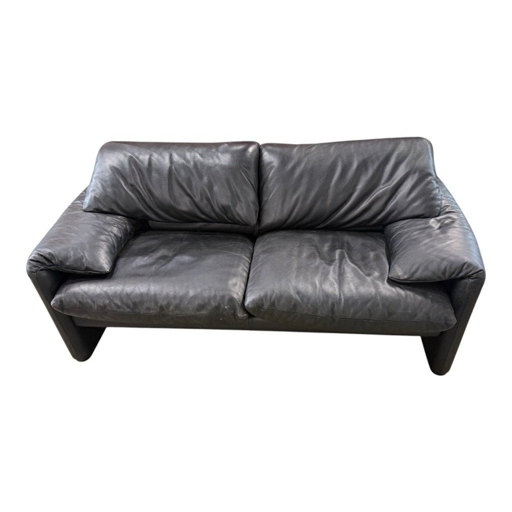 Canapé Maralunga Cassina + Lowboard MDF Italia, Enlèvement, Utilisé, Deux personnes, Cuir