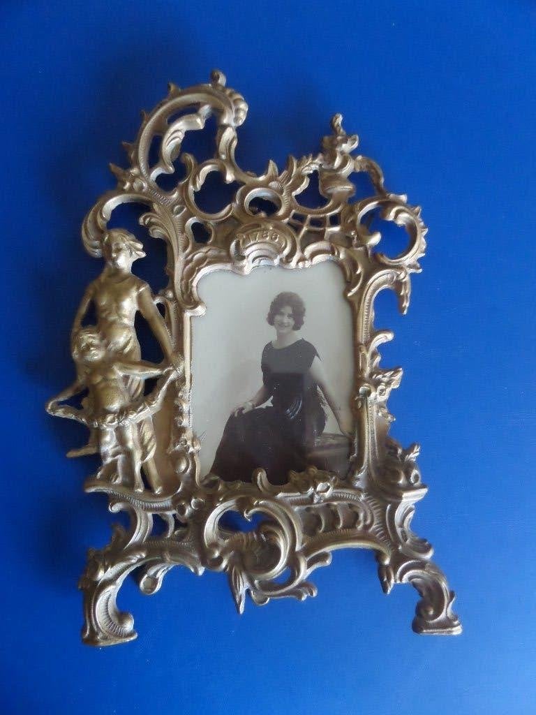 fotokader in messing - art nouveau, Antiek en Kunst, Antiek | Brons en Koper, Ophalen of Verzenden