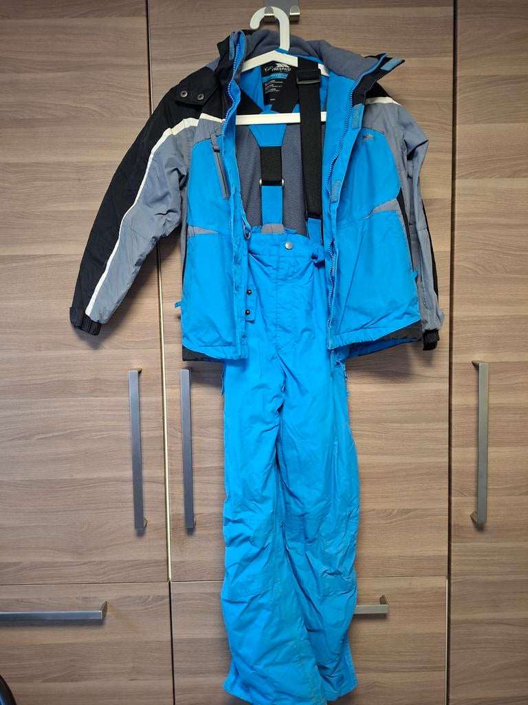 Trespass skipak (ski-jas + skibroek) maat 134-140, Gebruikt, Jongen of Meisje, Sport- of Zwemkleding, Ophalen of Verzenden