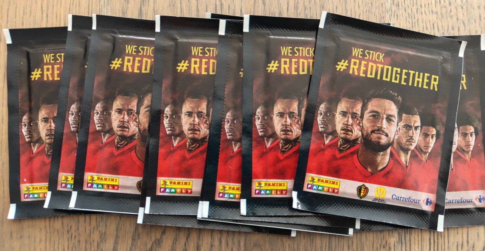 we stick #redtogether - Panini WK 2018 - Carrefour, Verzamelen, Ophalen of Verzenden