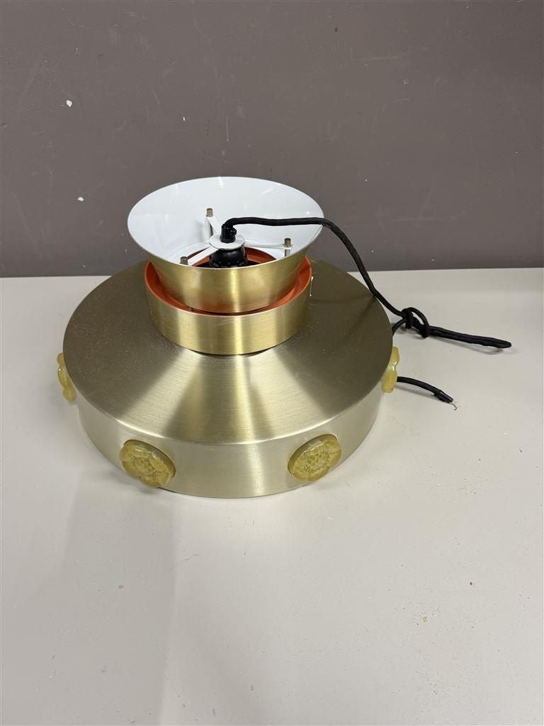 EB5020 Deense mid century Aluminium en kunststof - CM Retro, Huis en Inrichting, Lampen | Hanglampen, Ophalen of Verzenden, Zo goed als nieuw