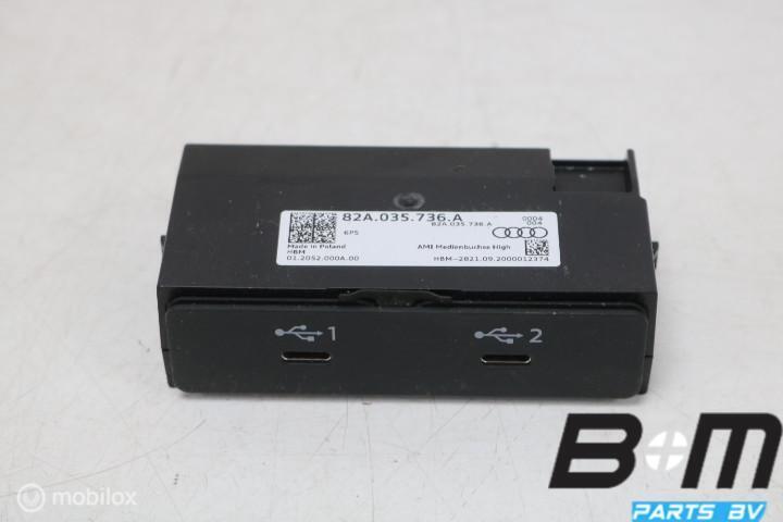 AUX / USB aansluiting Audi A3 8Y 82A035736A, Auto diversen, Autoradio's, Gebruikt