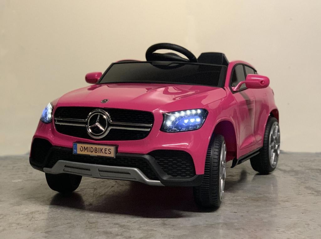 Mercedes GLC Coupe 12v roze RC - Leder zit - Rubberband, Ophalen of Verzenden, Nieuw