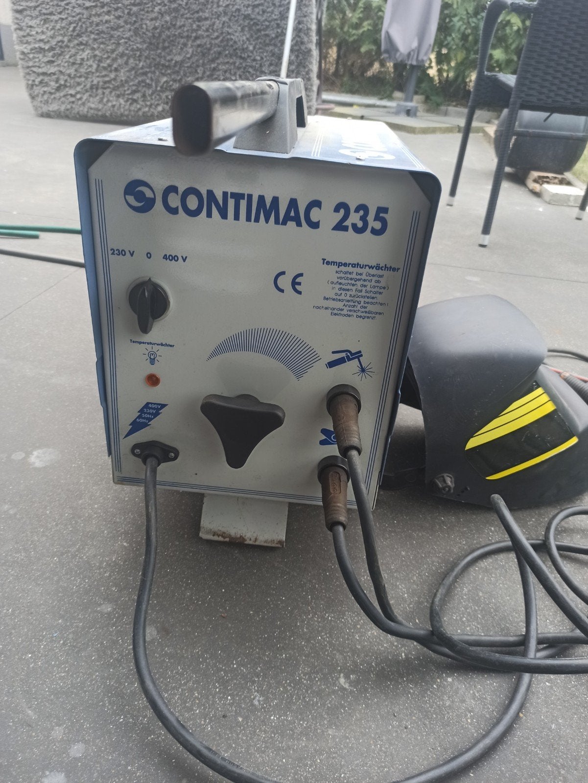 Las apparaat contimac  235 amp compleet met helm, Enlèvement