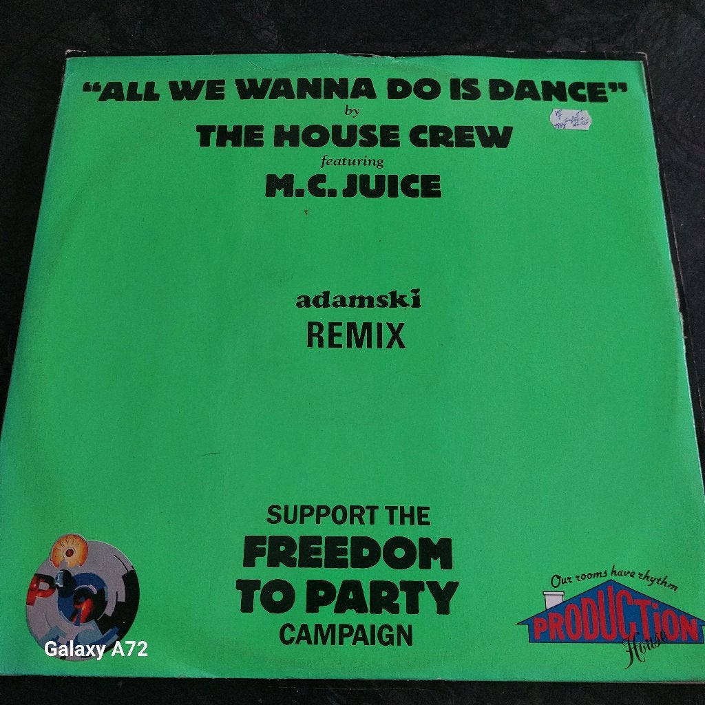 house crew all i wanna do is dance  12 inch maxi, CD & DVD, Vinyles | Dance & House, 12 pouces, Enlèvement ou Envoi, Dance, Utilisé