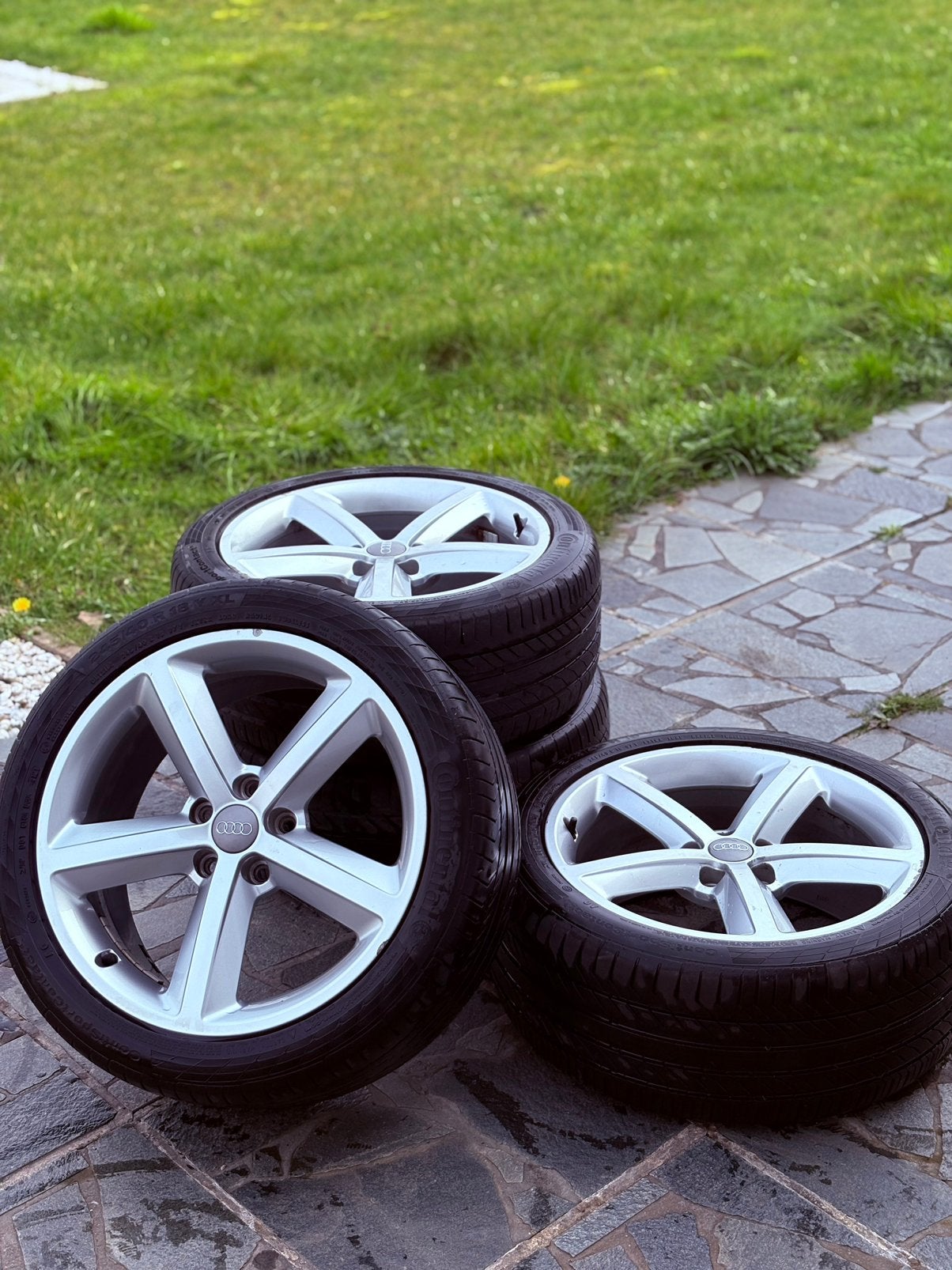 AUDI S - LINE ALU VELGEN ( ZOMER ) 245/40/18 !, Auto-onderdelen, Banden en Velgen, Ophalen, Velg(en)