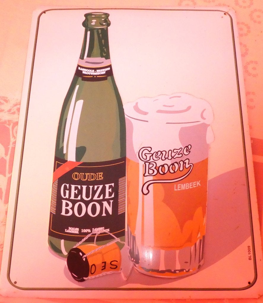 Publicité en métal Geuze Boon, Collections, Enlèvement ou Envoi
