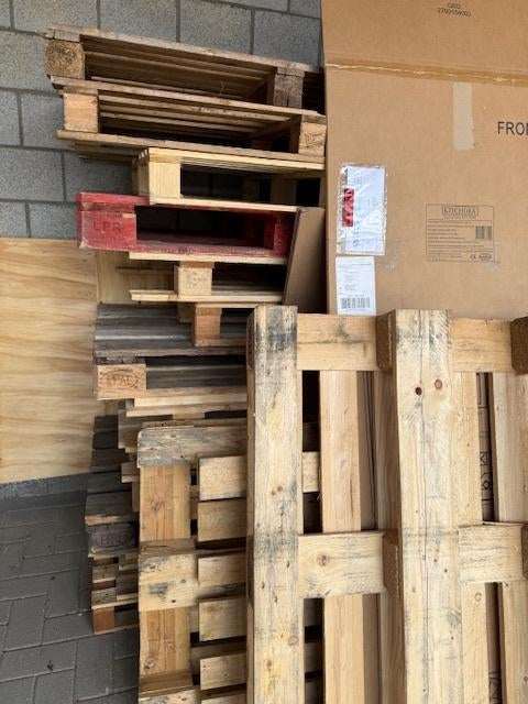 gebruikte paletten, Doe-het-zelf en Bouw, Hout en Planken, Ophalen, Gebruikt