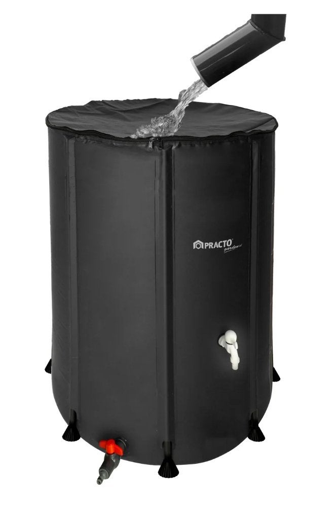 Récupérateur d'eau PRACTO - Pliable - 350L, Tuin en Terras, Regentonnen, Nieuw, Kunststof, 150 liter of meer, Met kraantje, Ophalen