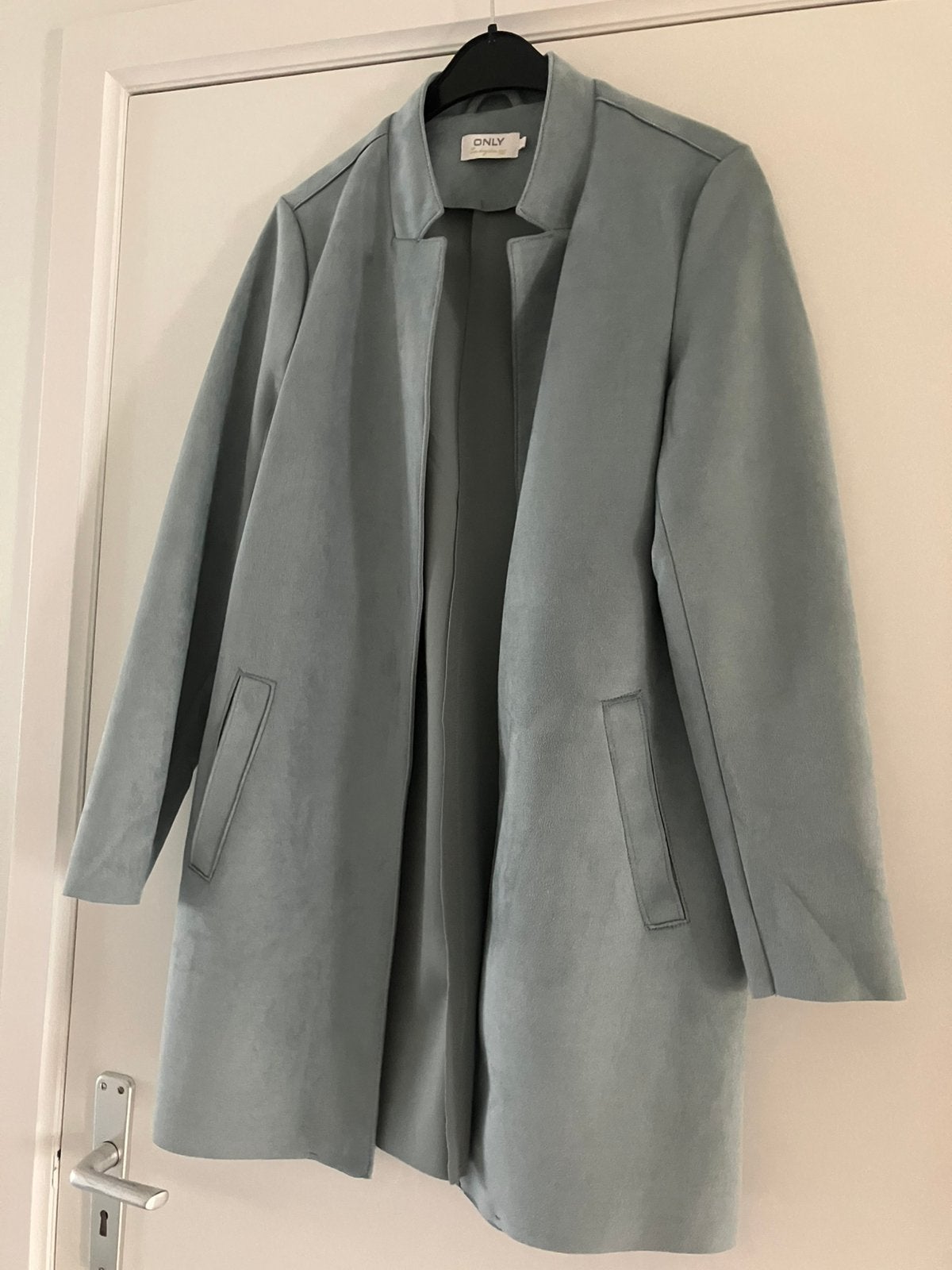 Halflang manteltje, Kleding | Dames, Ophalen, Zo goed als nieuw, Maat 38/40 (M), Grijs