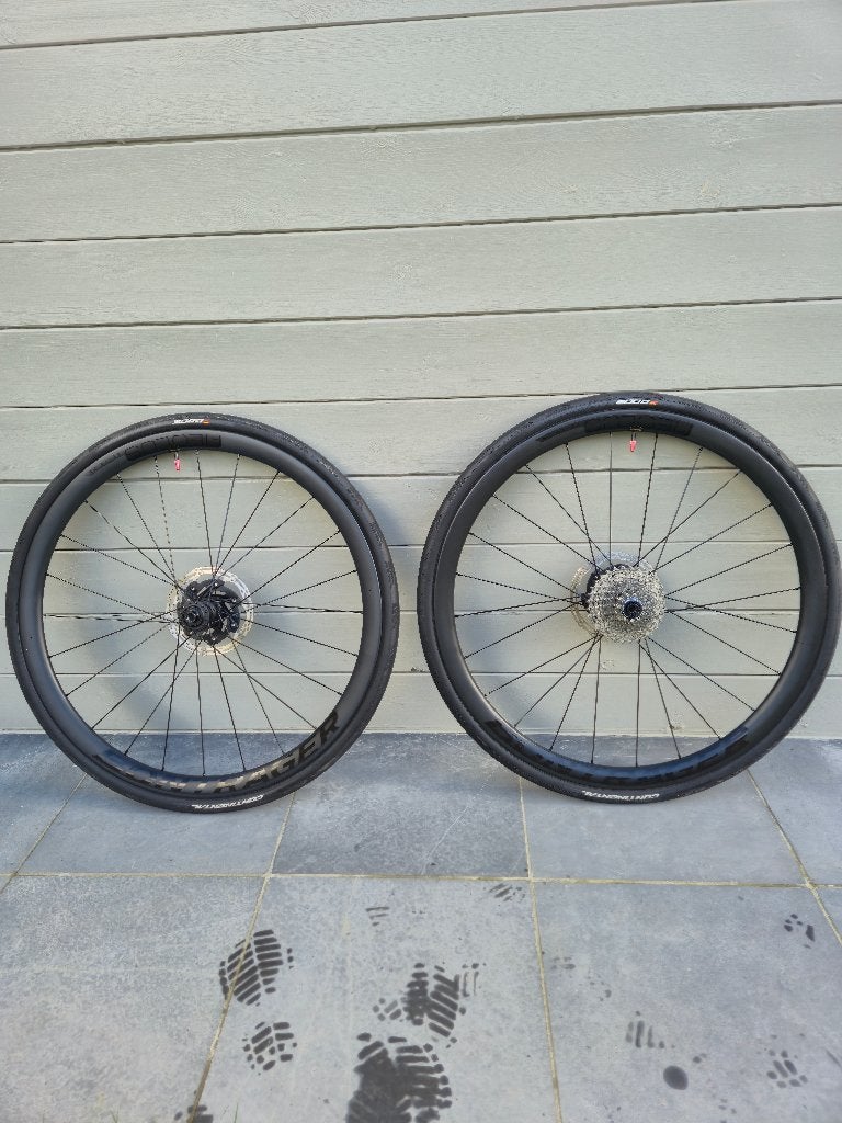 Bontrager elite 35 carbon wielset in nieuwstaat, Wiel, Ophalen of Verzenden, Zo goed als nieuw, Bontrager