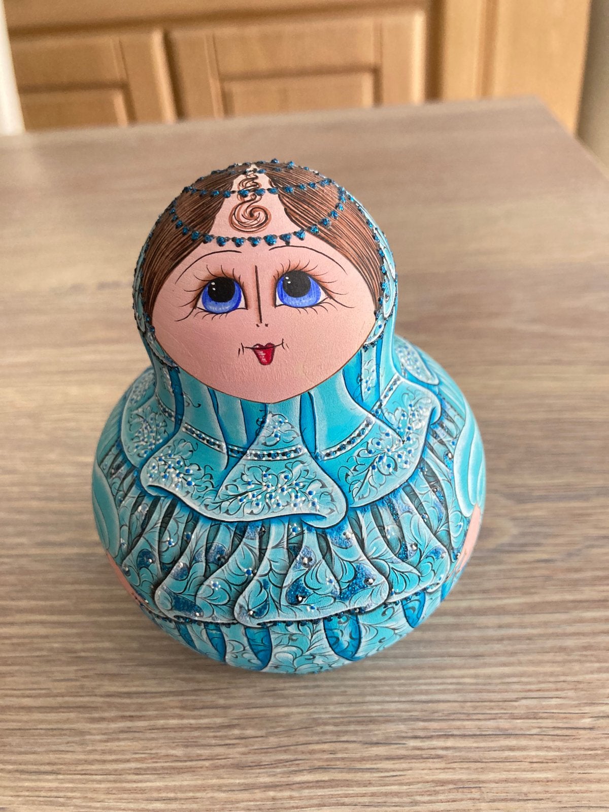 Poupée Matrjoshka russe d'une beauté extraordinaire 9 pièces, Collections, Enlèvement ou Envoi, Comme neuf