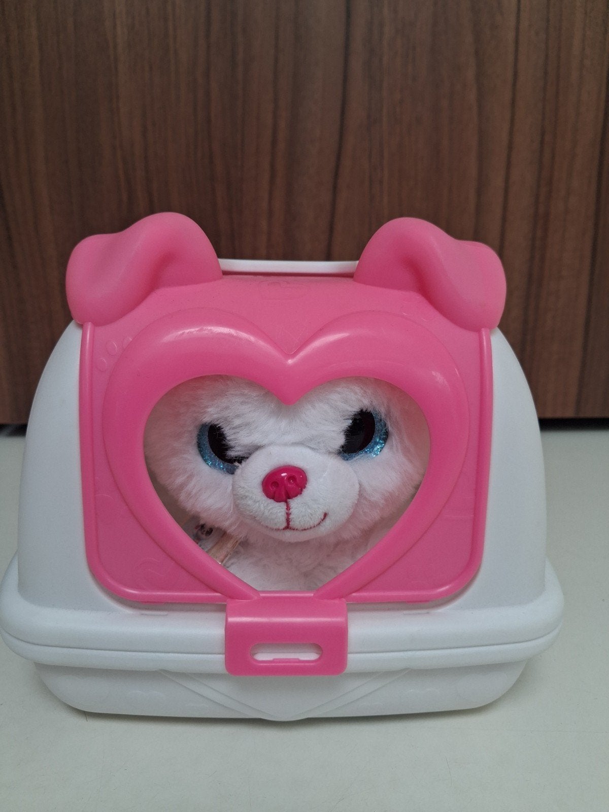 Jolie peluche chien qui aboie!, Interactif, Chien, Blanc, Comme neuf