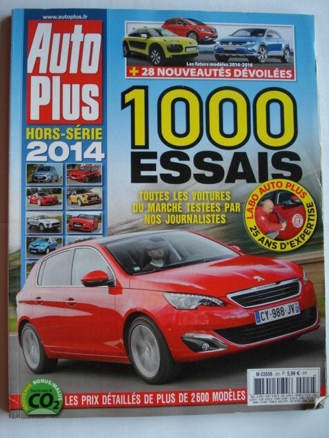 Série Auto Plus Hors 2014 (1000 essais), Livres, Autos | Brochures & Magazines, Envoi, Utilisé, Général