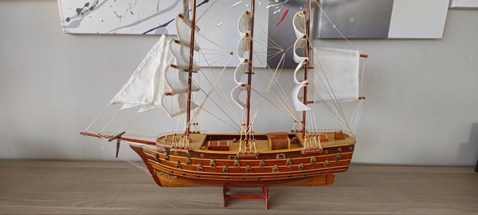 Maquette de bateau décorative Le Napoléon, Utilisé