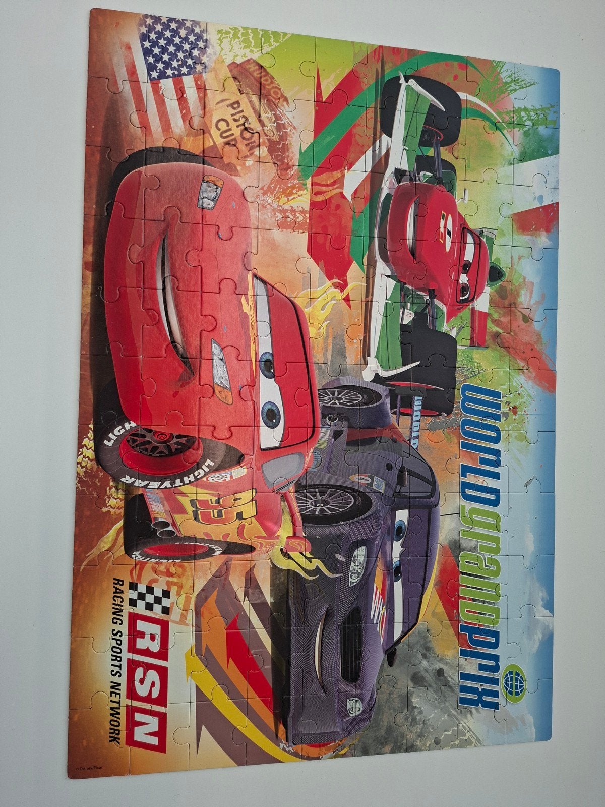 Puzzle de voitures de 100 pièces., Enlèvement, Plus de 50 pièces, Comme neuf