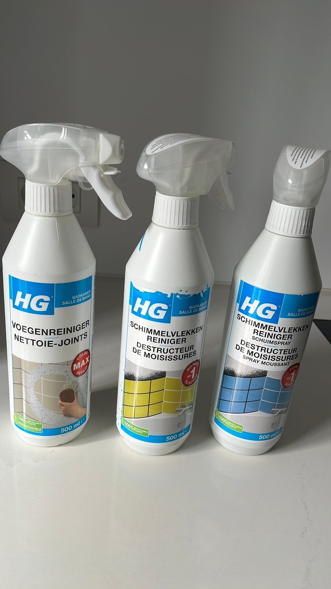 Schimmelverwijderende producten HG, Ophalen, Schoonmaakmiddel
