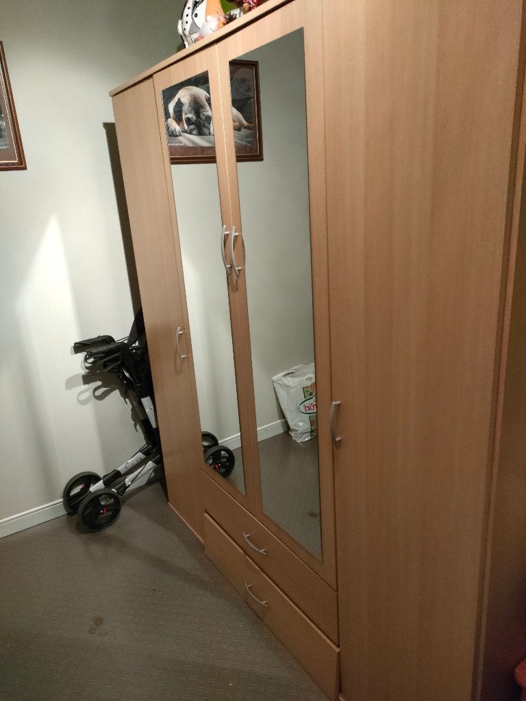 kleerkast, Ophalen, Gebruikt, 150 tot 200 cm, Teakhout