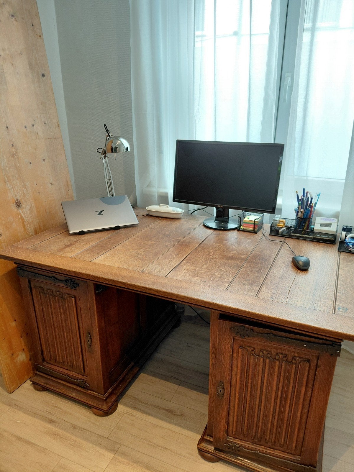 Houten bureau, Maison & Meubles, 90 cm, 149 cm, Utilisé, Bois