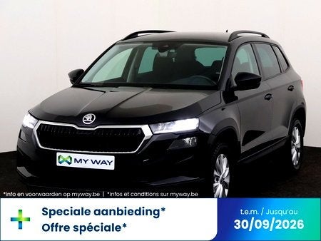 Skoda Karoq FAMILY 1.5 TSI 150 PK DSG-7 / Cruise Control / C, Auto's, Automaat, Zwart, Karoq, SUV of Terreinwagen