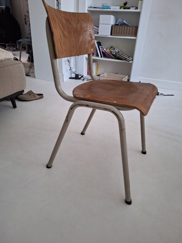 Chaises, Maison & Meubles, Chaises, Brun, Enlèvement, Bois, Vintage, schoollook