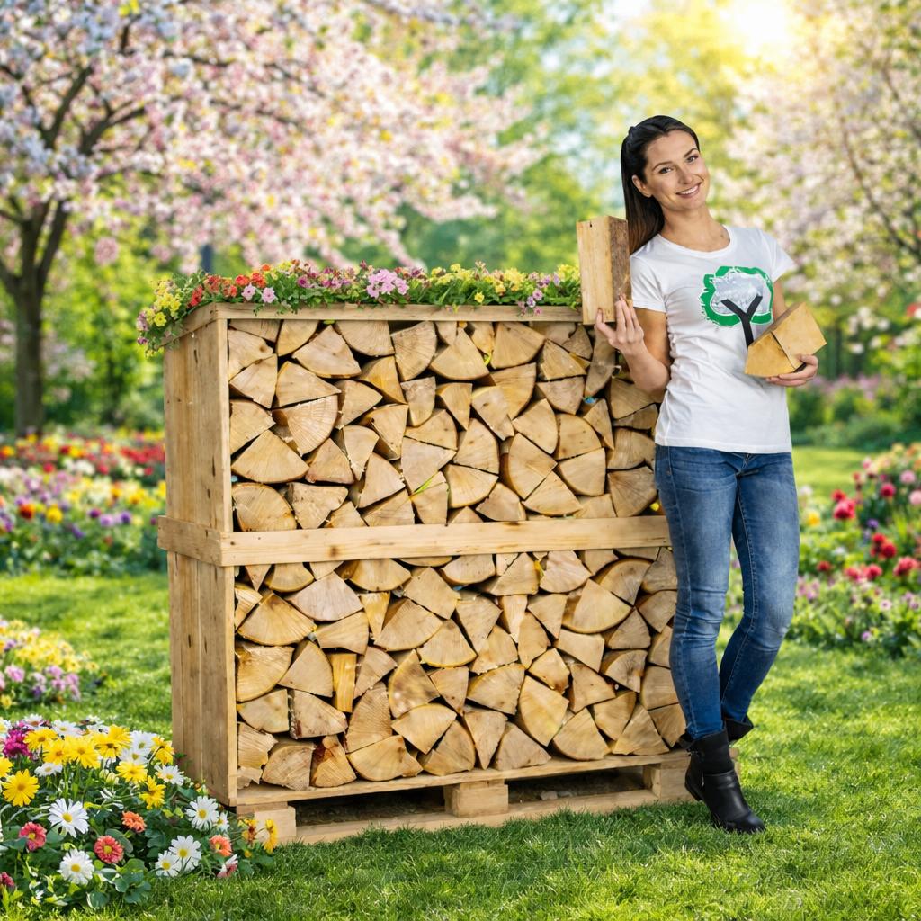 BRANDHOUT OVENGEDROOGD STOOKKLAAR INCLUSIEF LEVERING  !, Tuin en Terras, Brandhout, Verzenden