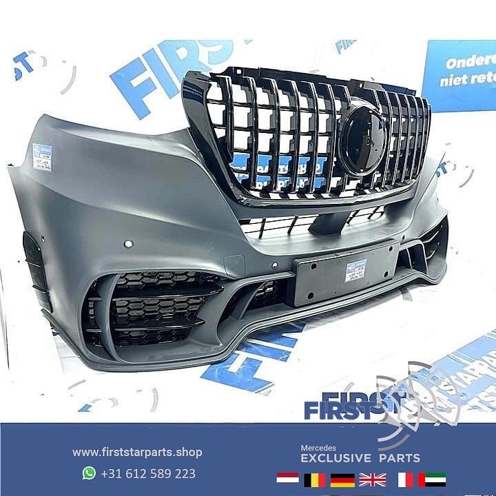 W907 AMG STYLE BUMPER Mercedes SPRINTER W910 VOORBUMPER SPOR, Gebruikt, -, Voor, Ophalen of Verzenden
