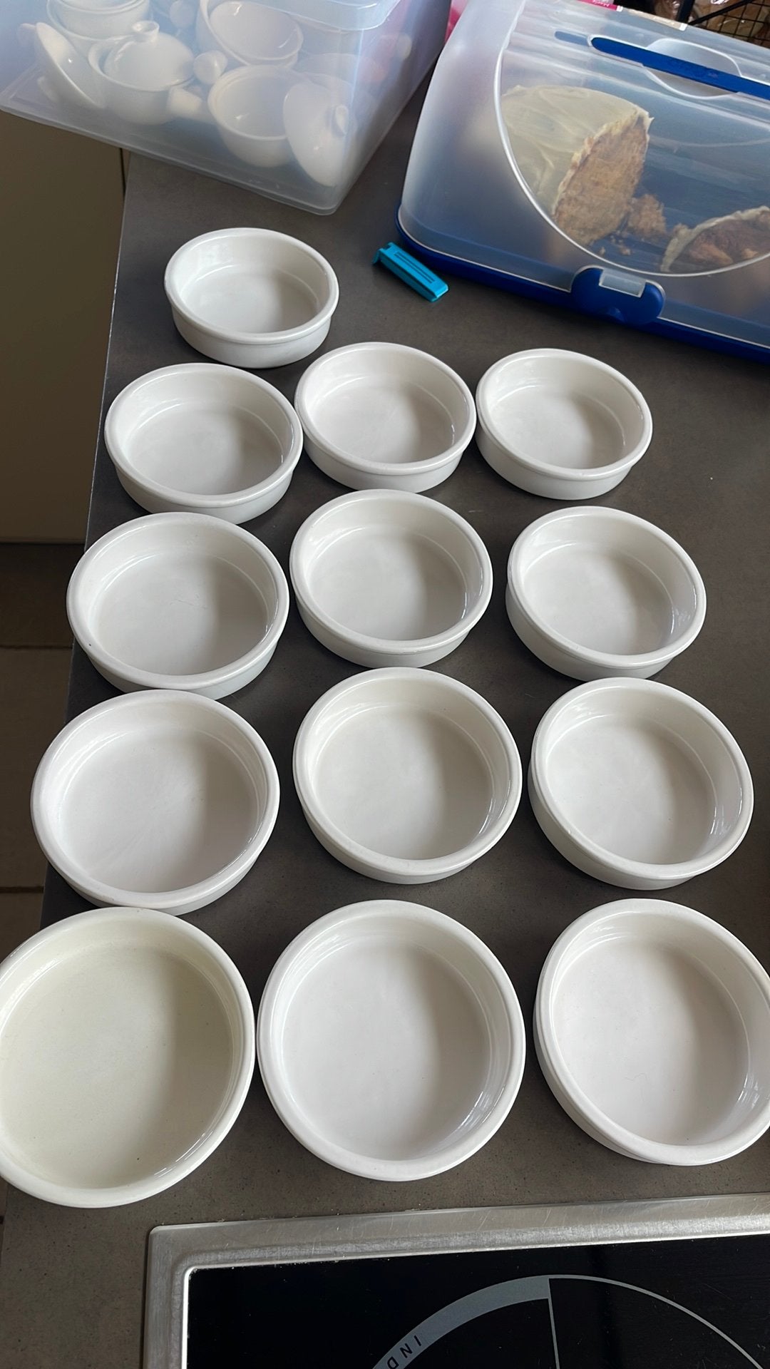 Keramieke dessertpotjes, Ophalen, Zo goed als nieuw