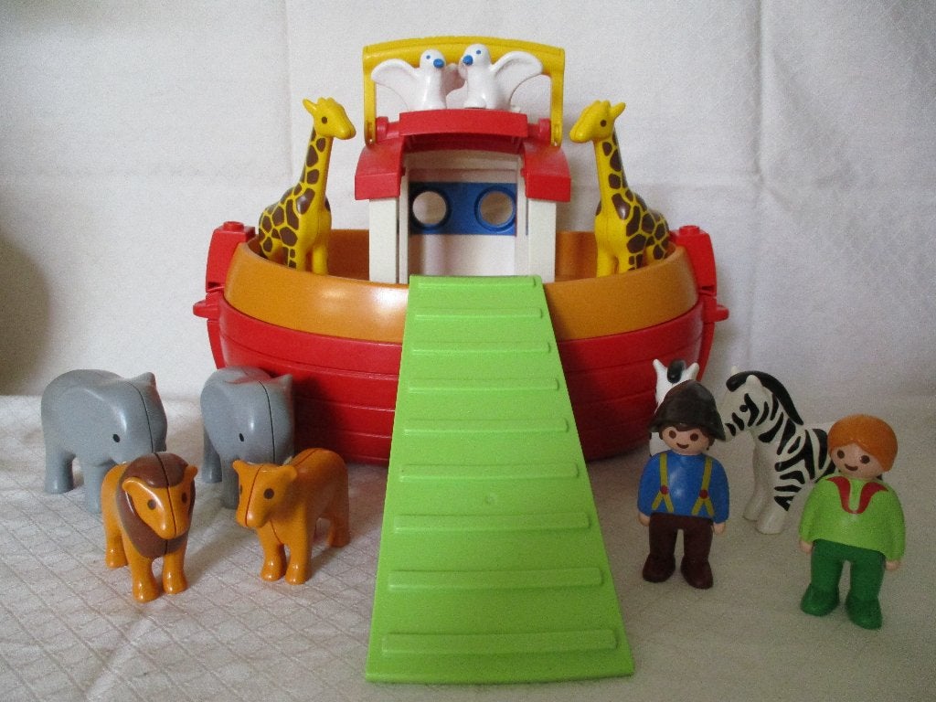 (👉ﾟヮﾟ)👉 123 Playmobil Ark van Noach 6765, Kinderen en Baby's, Verzenden, 1.2.3, Zo goed als nieuw, Boot/Schip