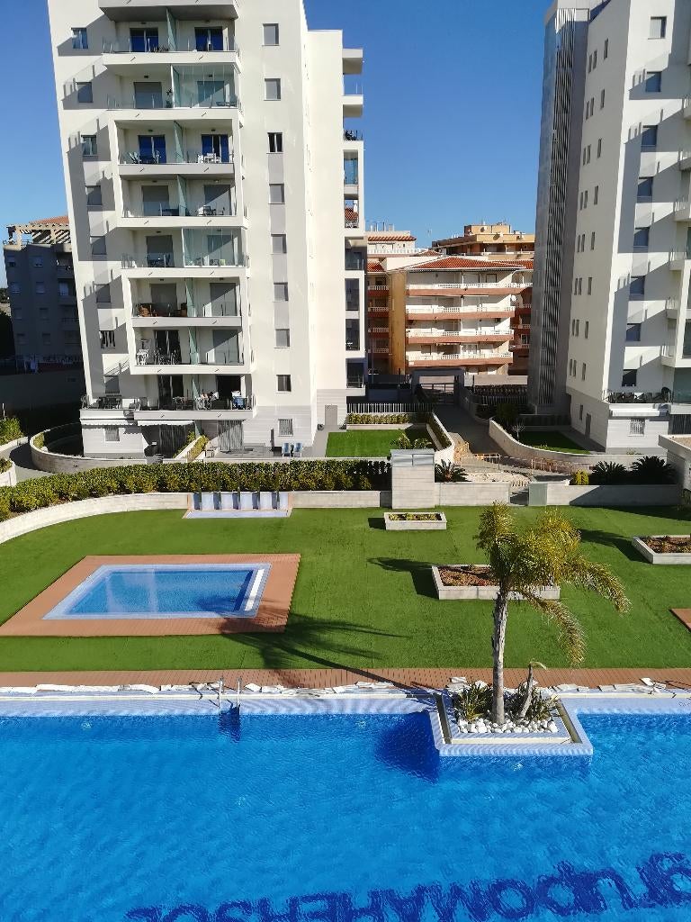 Riant modern appartement te huur Costa Blanca, Vakantie, Dorp, Wasmachine, 2 slaapkamers, Aan zee