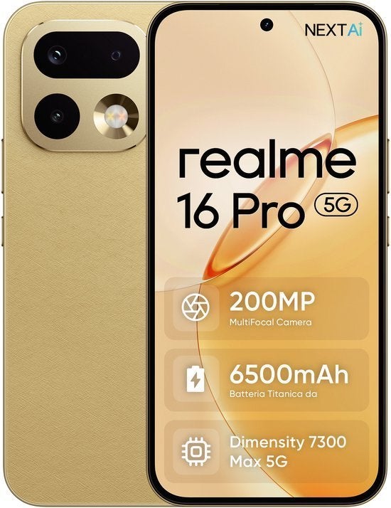 Realme 16 pro plus 8GB/256GB Goud, Info@realme.com, Ophalen of Verzenden, Zo goed als nieuw, Realme