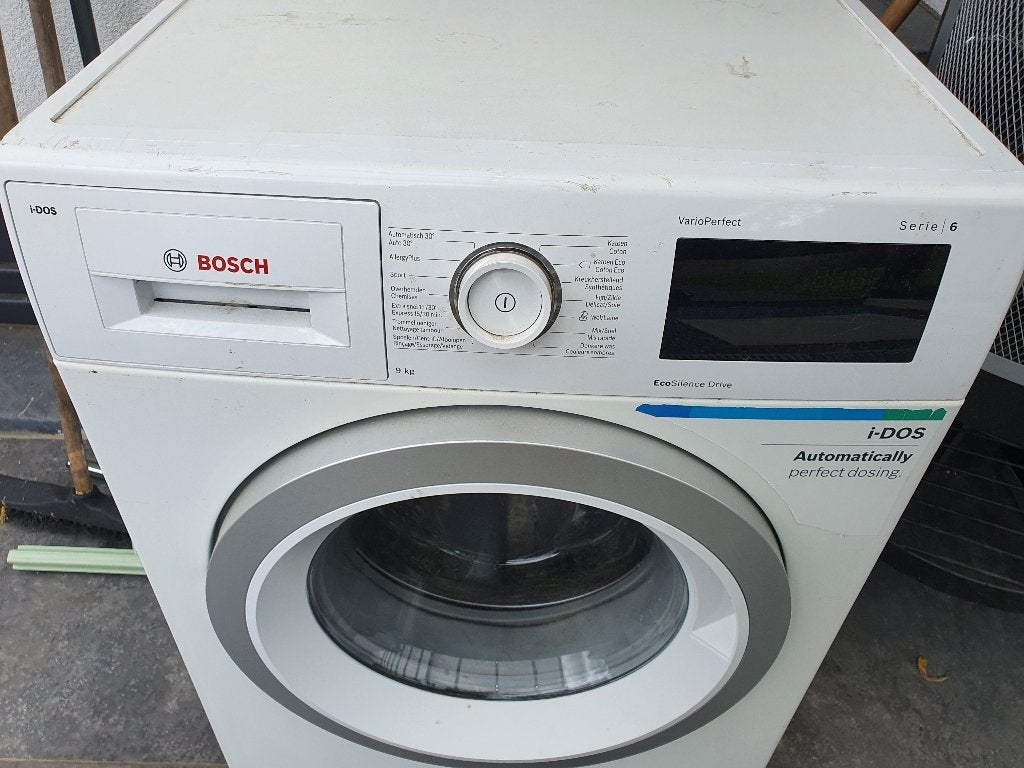 Machine à laver Bosch Professional Series 6 9 kg Ecosilence, Programme lavage à la main, 1600 tours ou plus, Comme neuf, Chargeur frontal