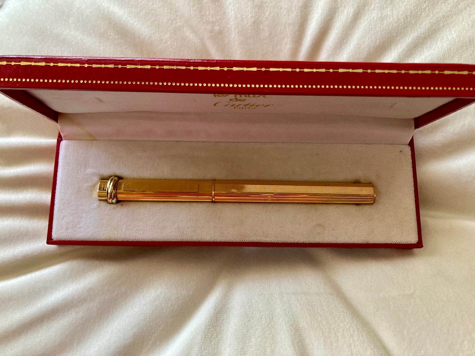 Cartier plaqué or -stylo à bille Les Must de Cartier Trinity, Enlèvement, Comme neuf