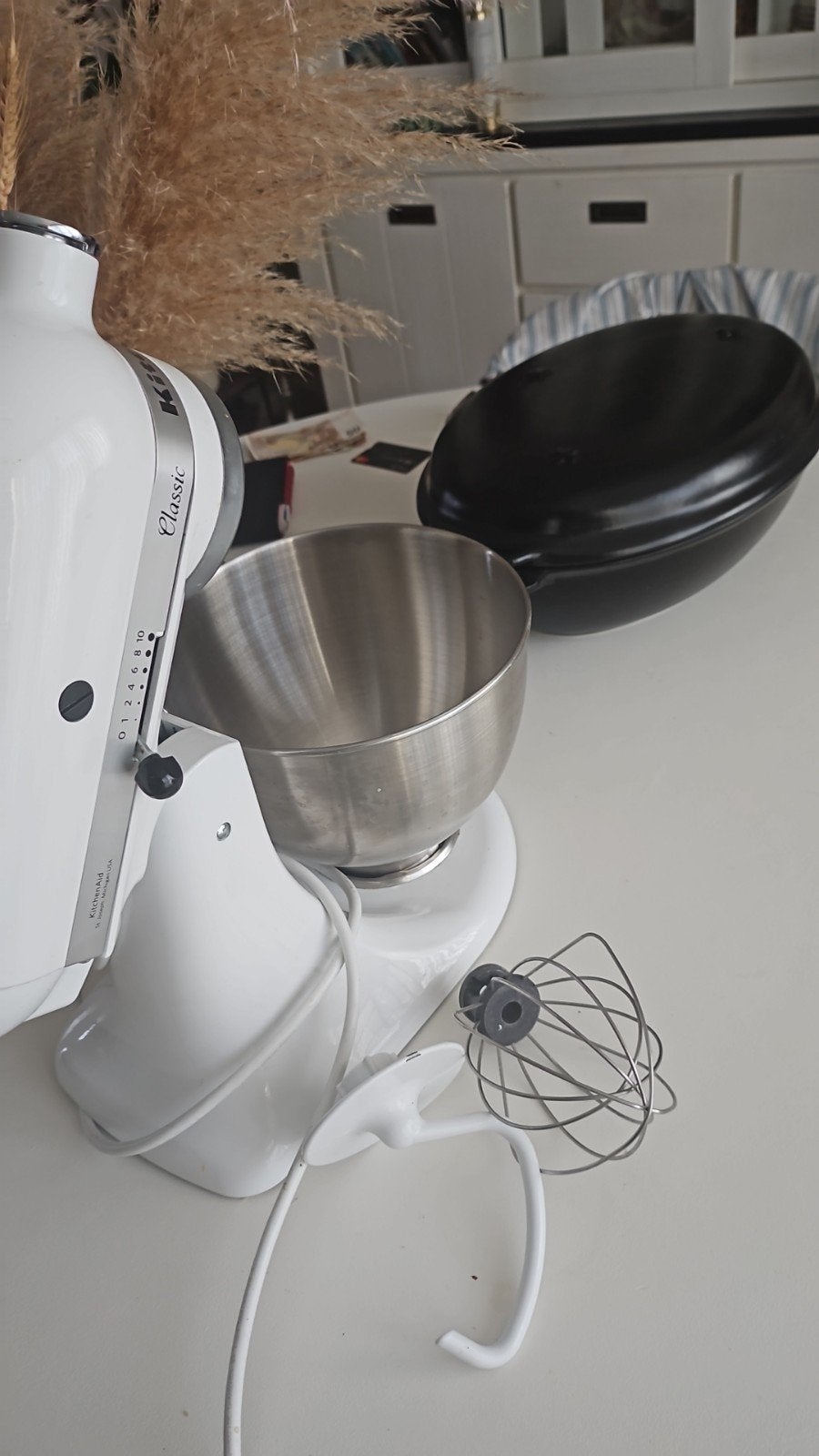 Kitchenaid wit mixer, Ophalen
