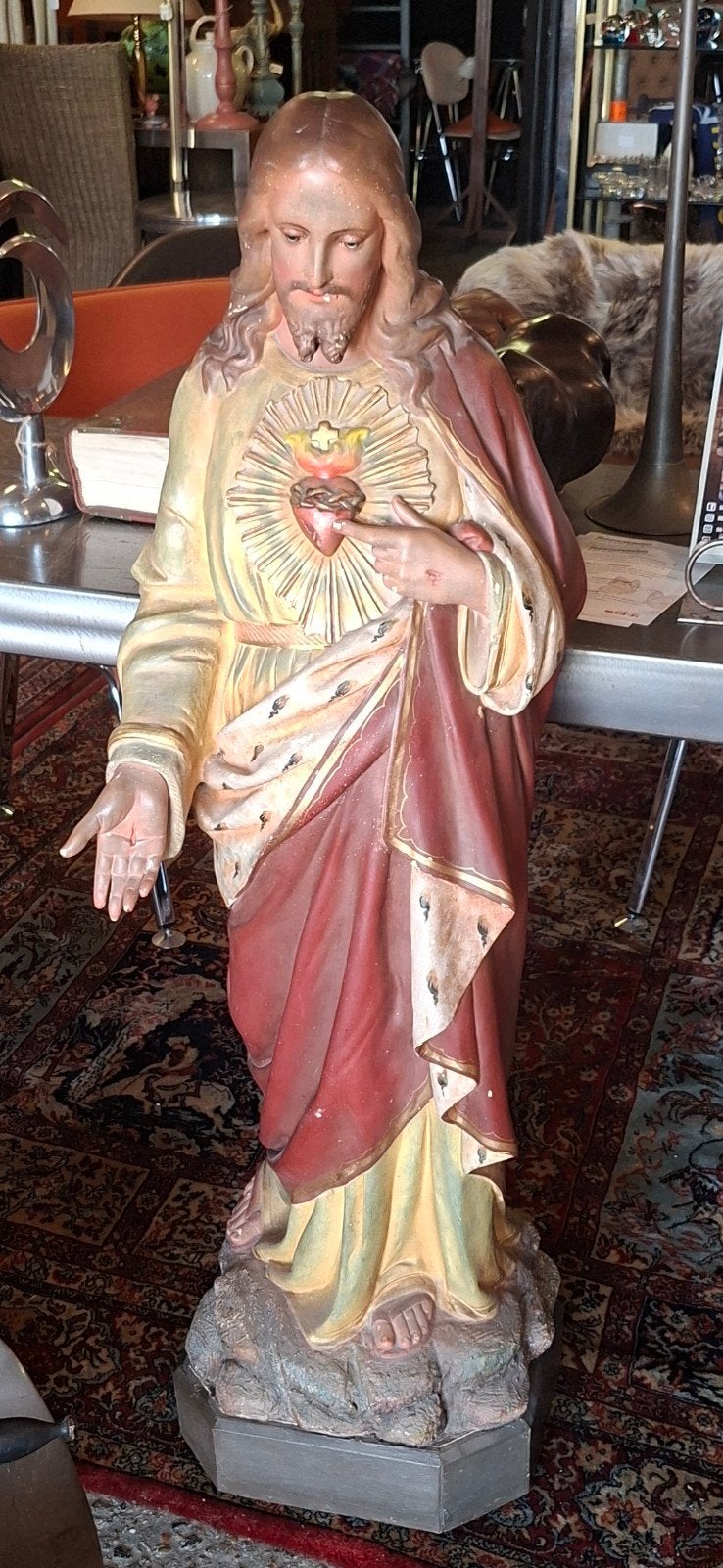 Heilig hart beeld jezus christus, Antiek en Kunst, Ophalen