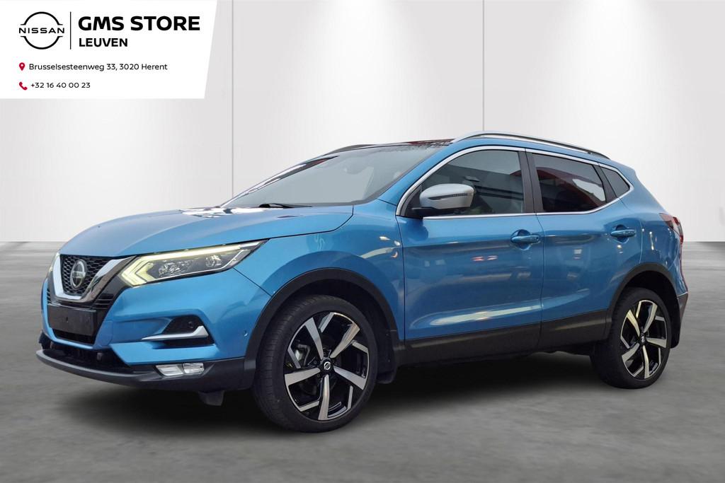 Nissan Qashqai DIG-T 160 EVAPO DCT Tekna+, Auto's, Stof, 4 cilinders, Blauw, Bedrijf