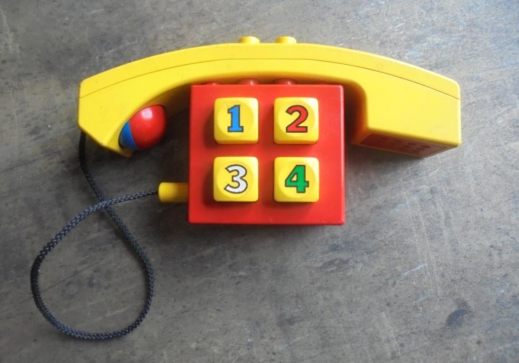 Lego Duplo Push-Button Telephone Set (zie foto's), Enlèvement ou Envoi, Utilisé, Duplo