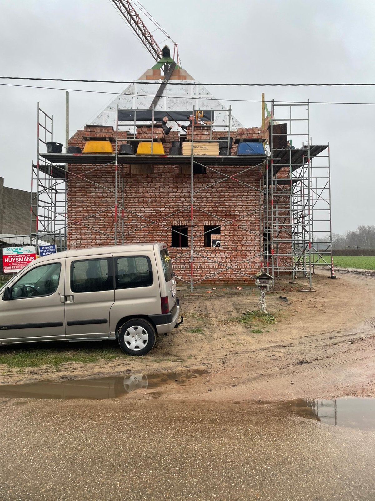 Metsers stelling , bouwstelling  , stelling, Doe-het-zelf en Bouw, Ophalen, Zo goed als nieuw