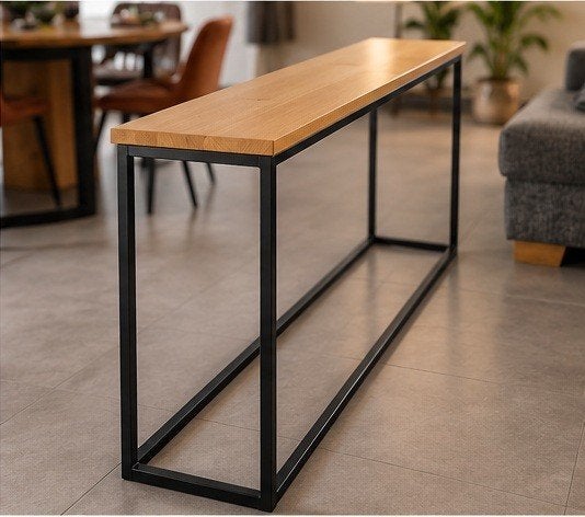 industriële consoletafel, Ophalen