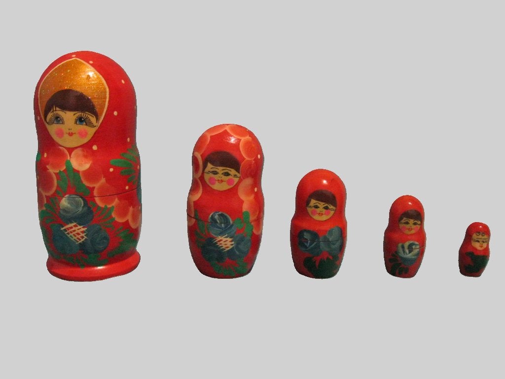 Mooie matroesjka poppetjes, Ophalen