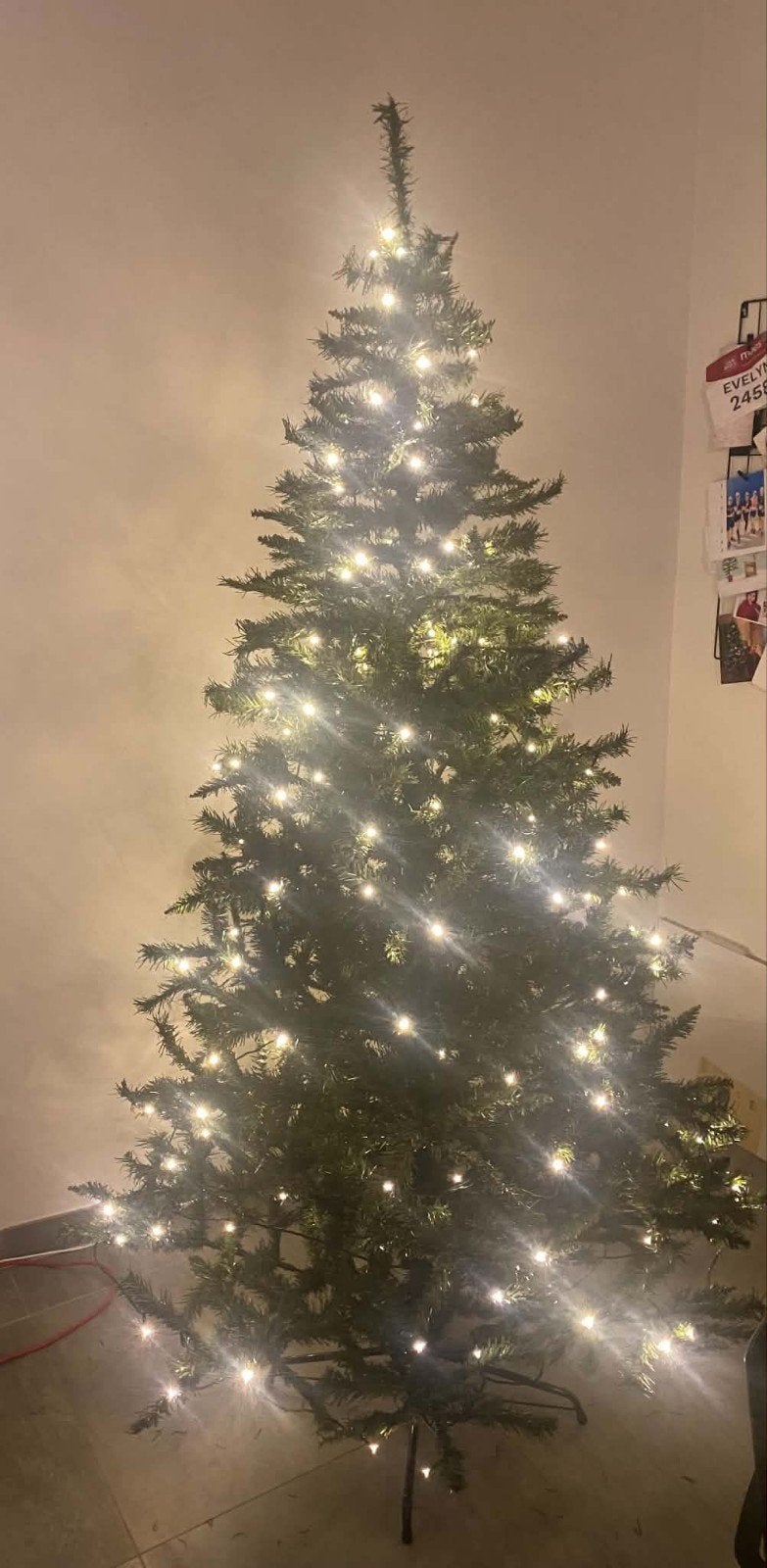 kerstboom  2.10m met licht, Enlèvement ou Envoi, Comme neuf